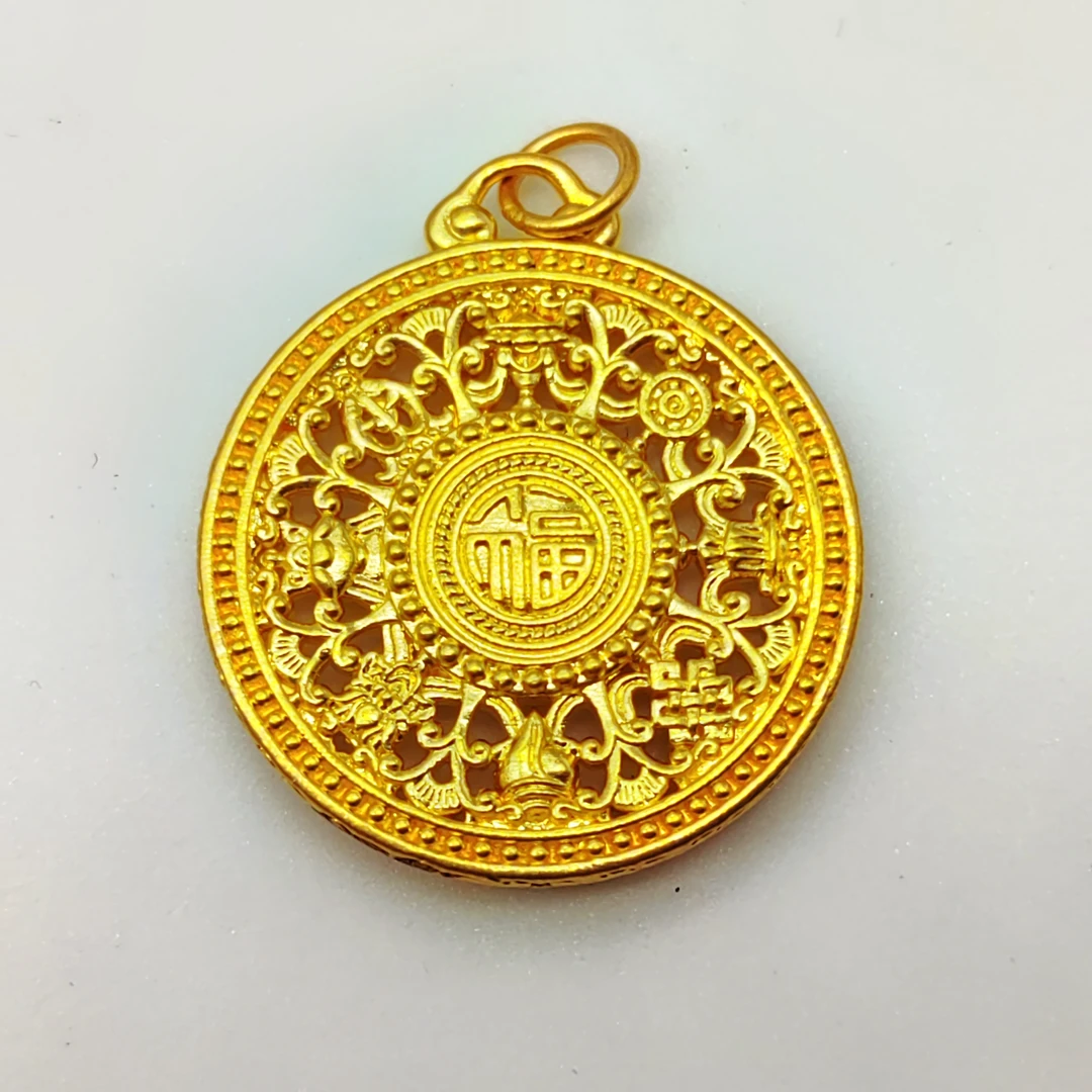 足金饰品/双面八宝罗盘/1.84/1B5B2456/k