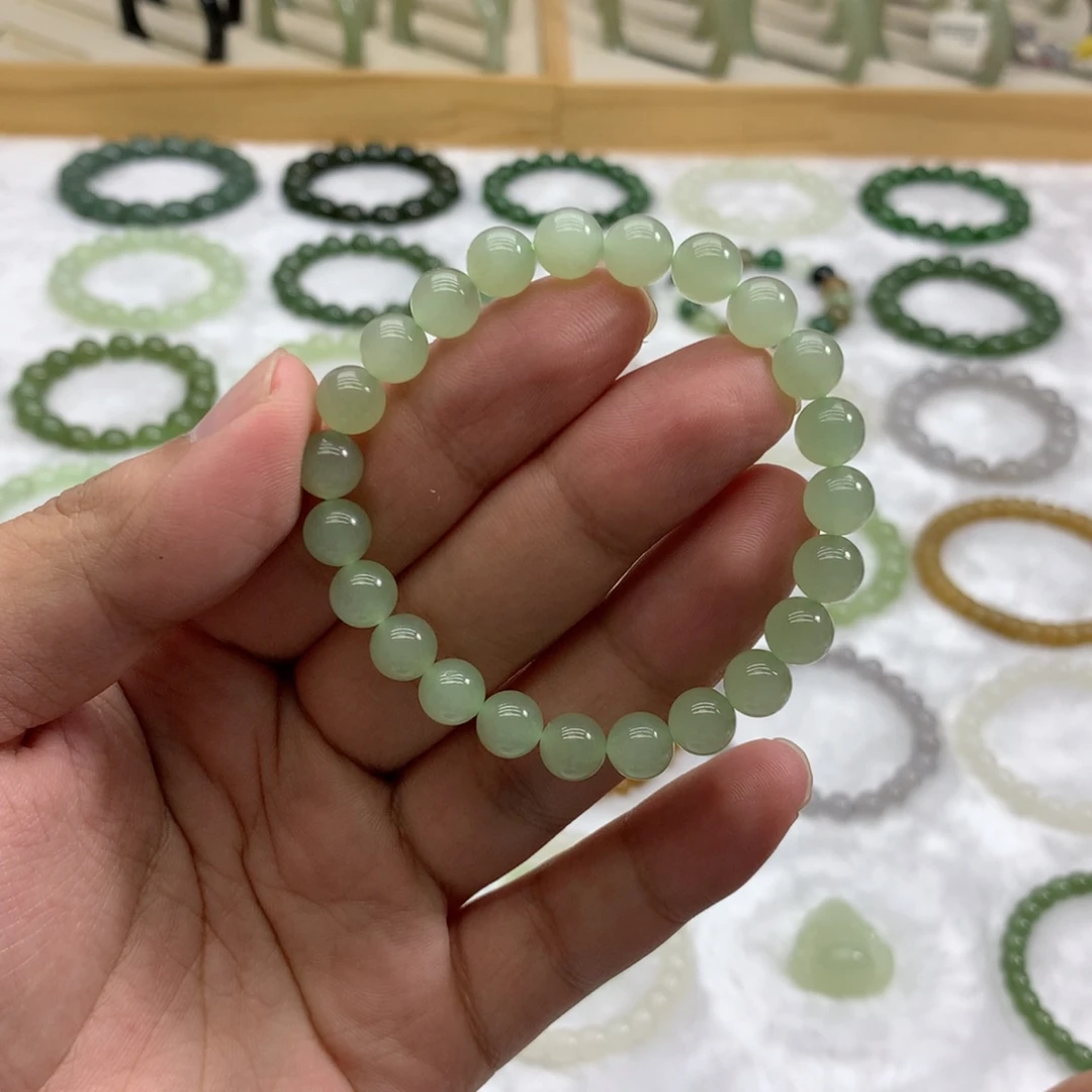 未镶嵌手串和田玉（冰晴水8）