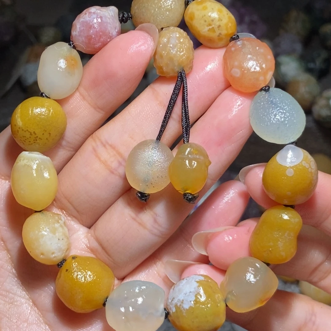 未镶嵌玛瑙/玉髓珠宝半成品
