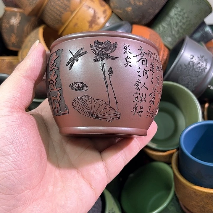 茶杯紫砂全手工紫砂主人杯