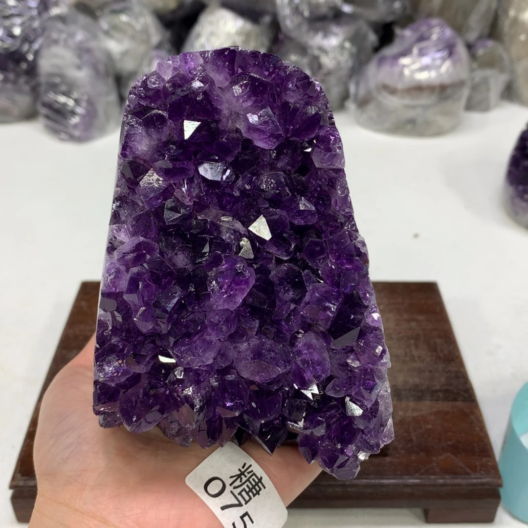 紫晶摆件未镶嵌水晶