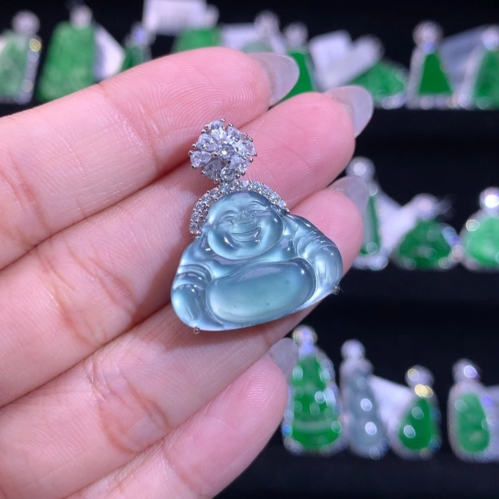 【闪购商品】颈饰银S925镶嵌翡翠