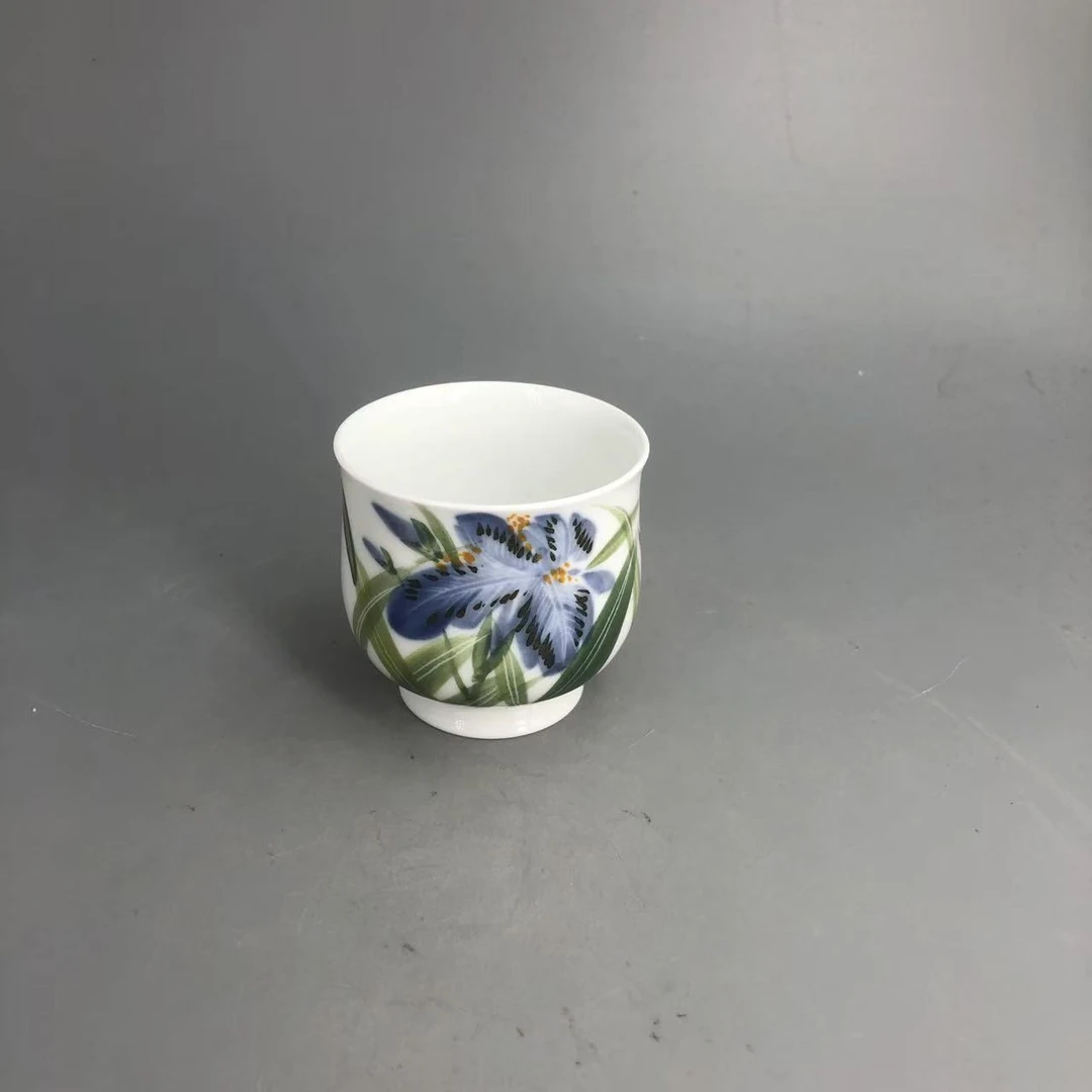 CL-C4282[学茶严选]鸢尾花手握杯