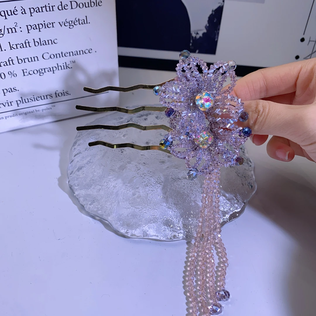 A8641编号紫莹轻奢发饰