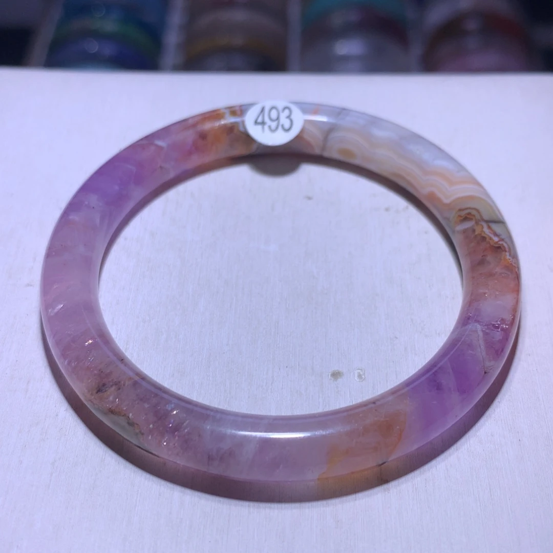 水晶银S925镶嵌手镯极光55.7圈493