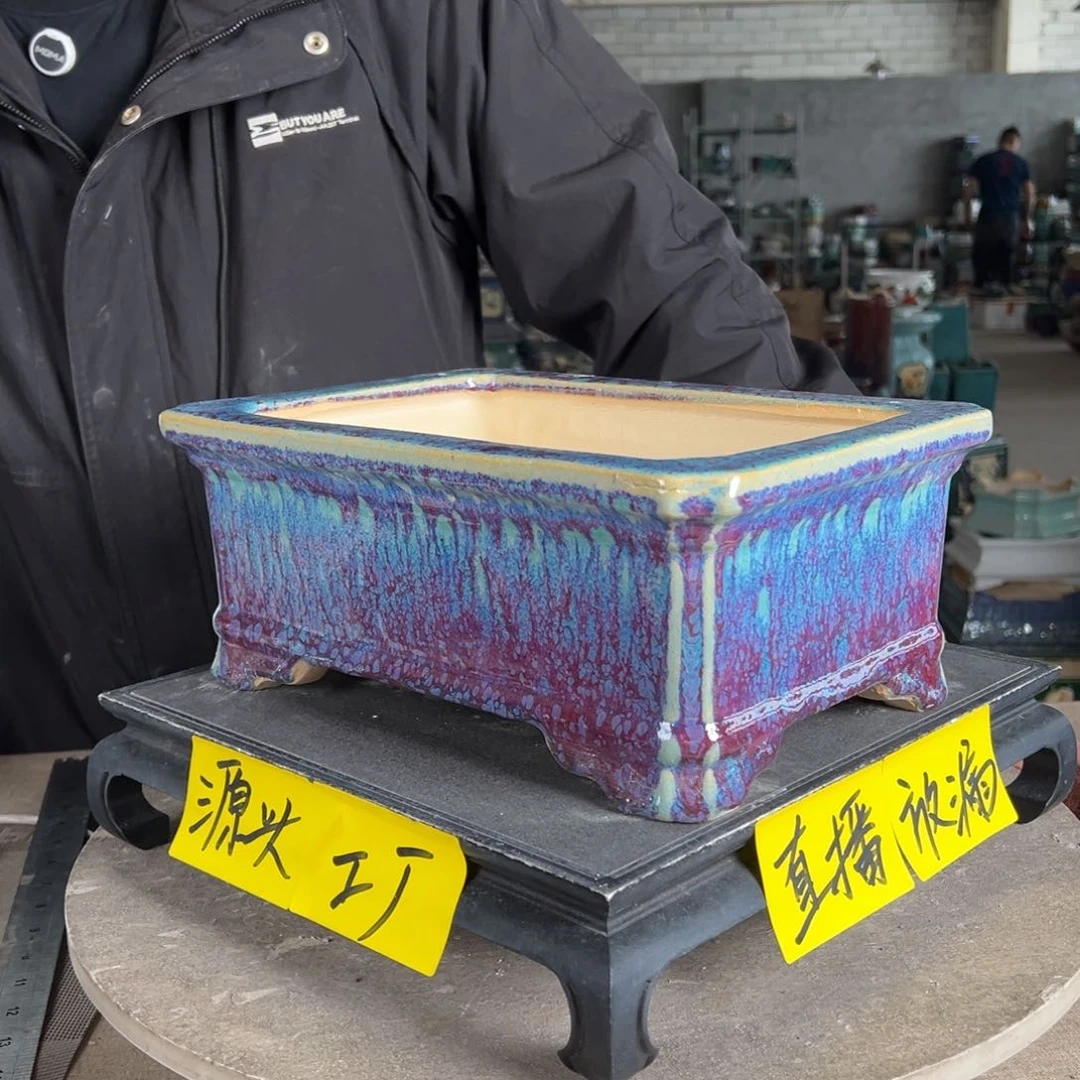 陶迷****?。一风堂石湾花盆 缝隙