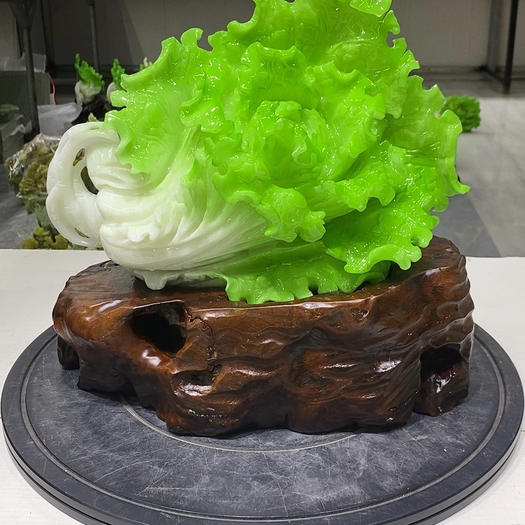 自***然玉家居摆件百财俱来