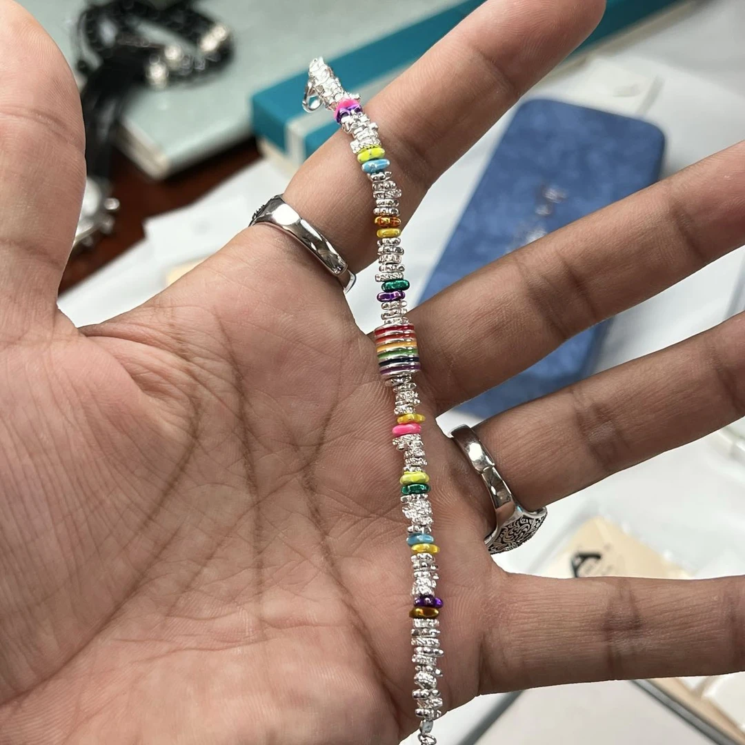 足银手链 爱敏纯银首饰手链