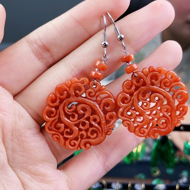 翡翠耳饰未镶嵌饰品