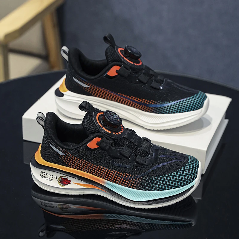 夏季竞速体测跑步鞋学生网面运动鞋减震轻便中小学百搭透气跑步鞋