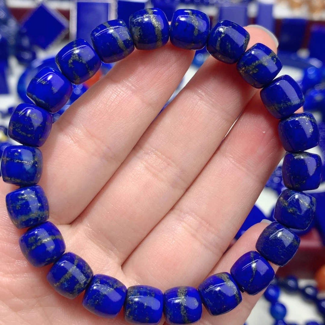 青金石未镶嵌9m直切手链