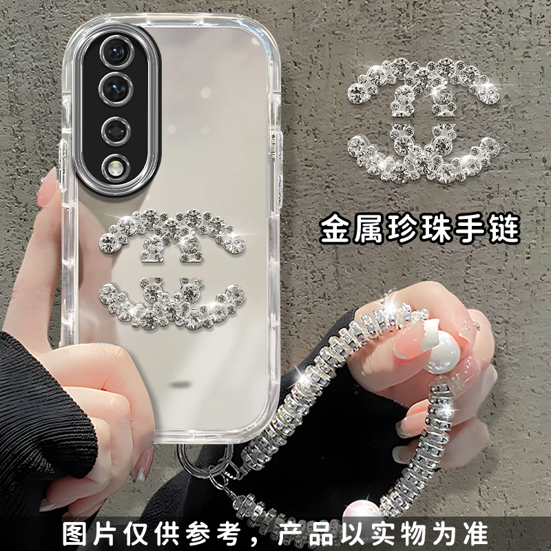 适用于【华为】荣耀80简约双C潮牌高级感时尚女款防摔手机壳