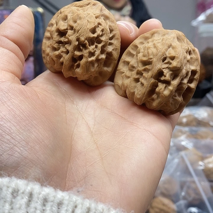 文玩核桃把件42靠山王小众蜡皮