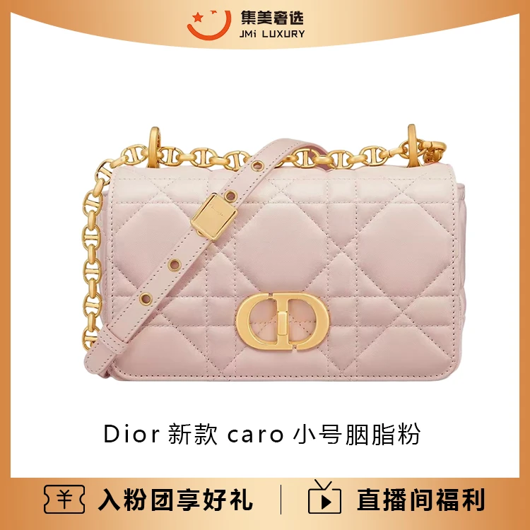 99新 DIOR/迪奥 Dior新款caro小号胭脂粉时尚包/AM8749代卖服务