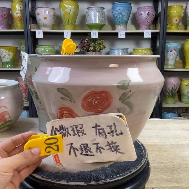 景德镇高温陶瓷花盆
