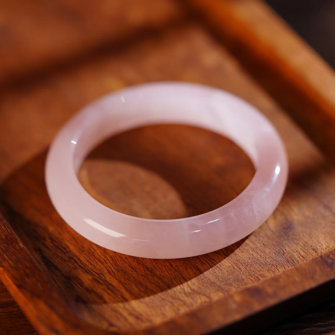 【缺货】粉晶正圈手镯 50-64#