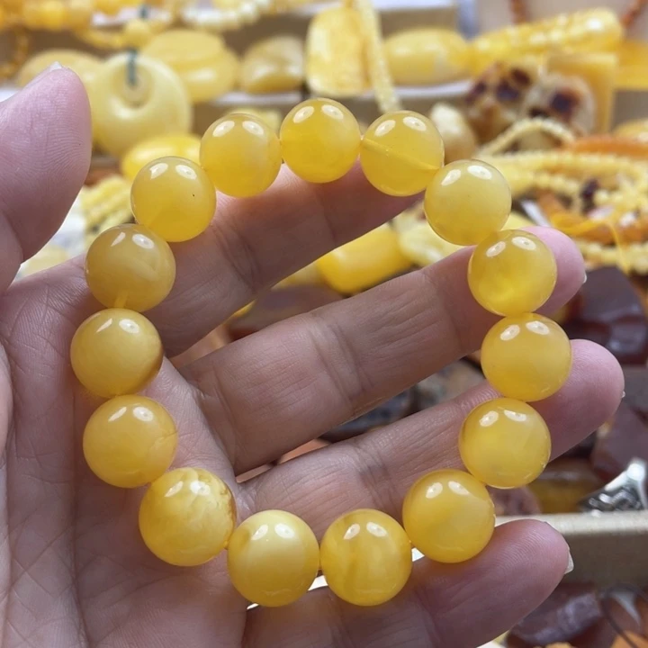 蜜蜡手串未镶嵌手串