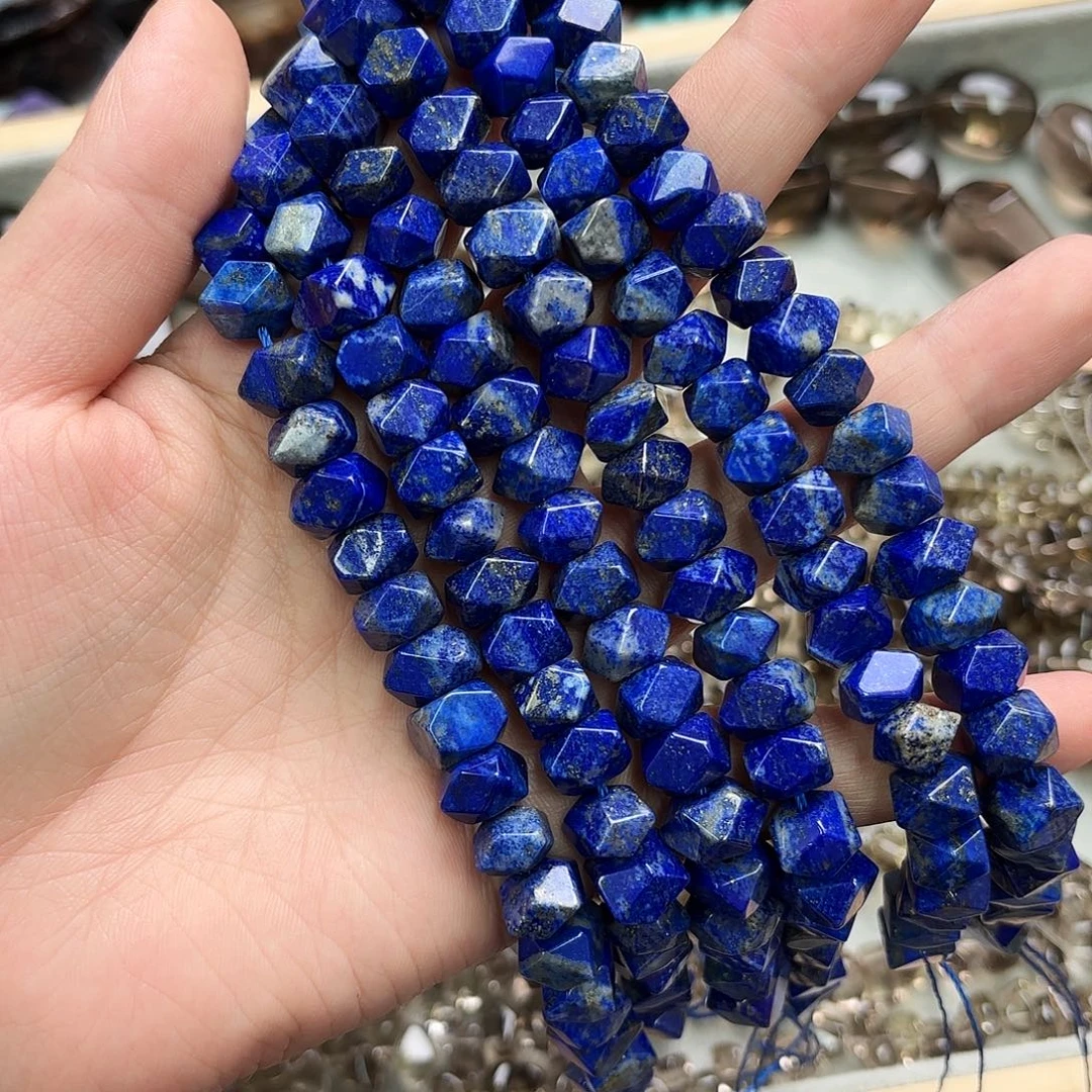 玛瑙/玉髓未镶嵌珠宝半成品卡十青金冲角短条