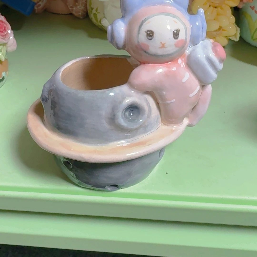 老梧家的手工陶瓷多肉花盆