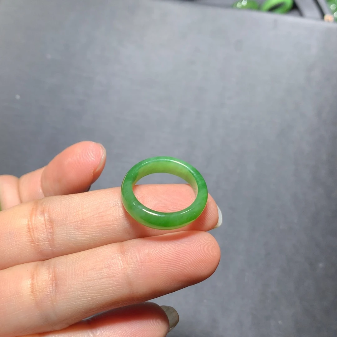和田玉（碧玉）戒指未镶嵌18.1*5.4*2.8