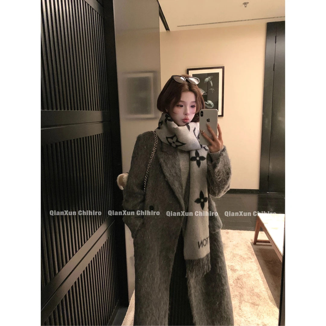 「挚爱大衣」秋冬时尚百搭洋气轻奢小众设计感羽绒大衣QXD5YRF8434A