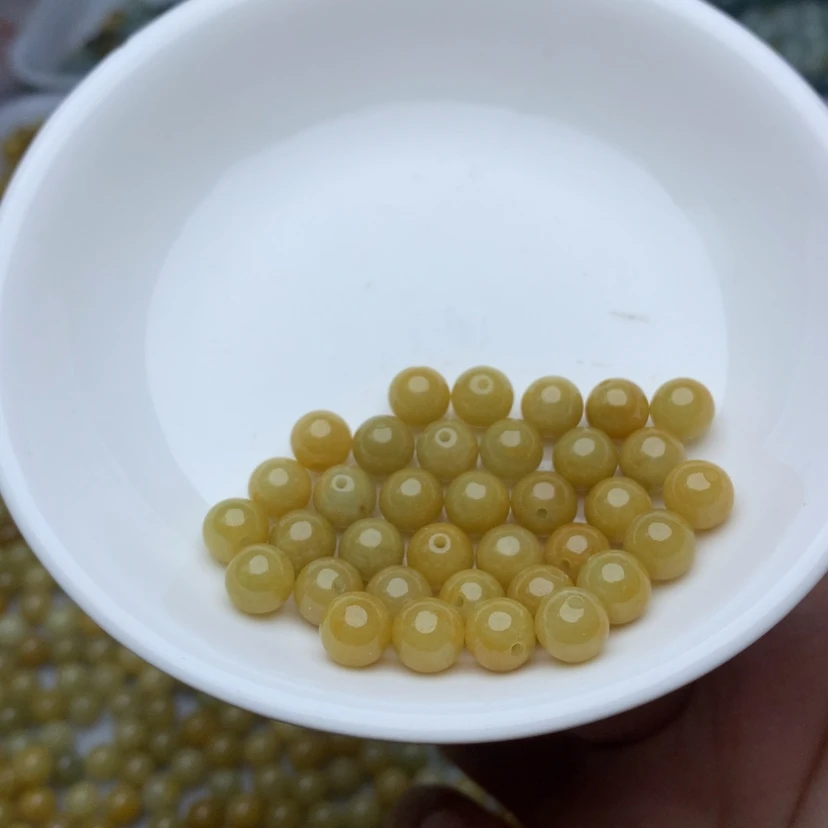 【闪购商品】翡翠手链未镶嵌卡7冰黄10颗