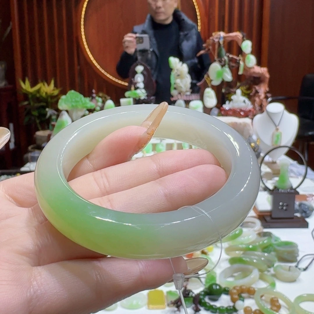 和田玉翠青5556未镶嵌