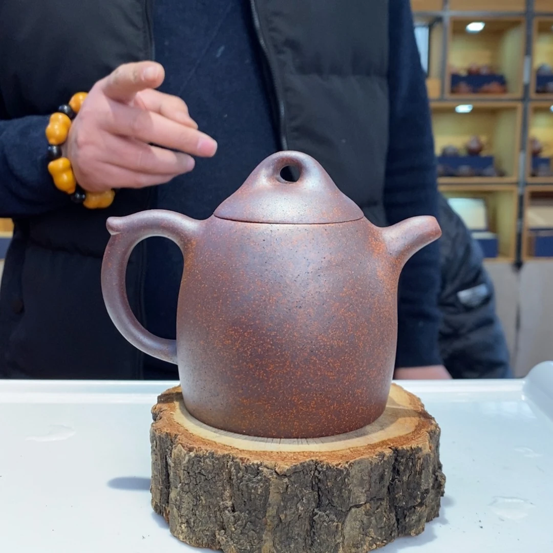 紫砂茶壶秦权紫砂壶