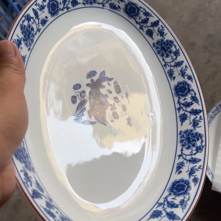 十二寸鱼藻深鱼盘