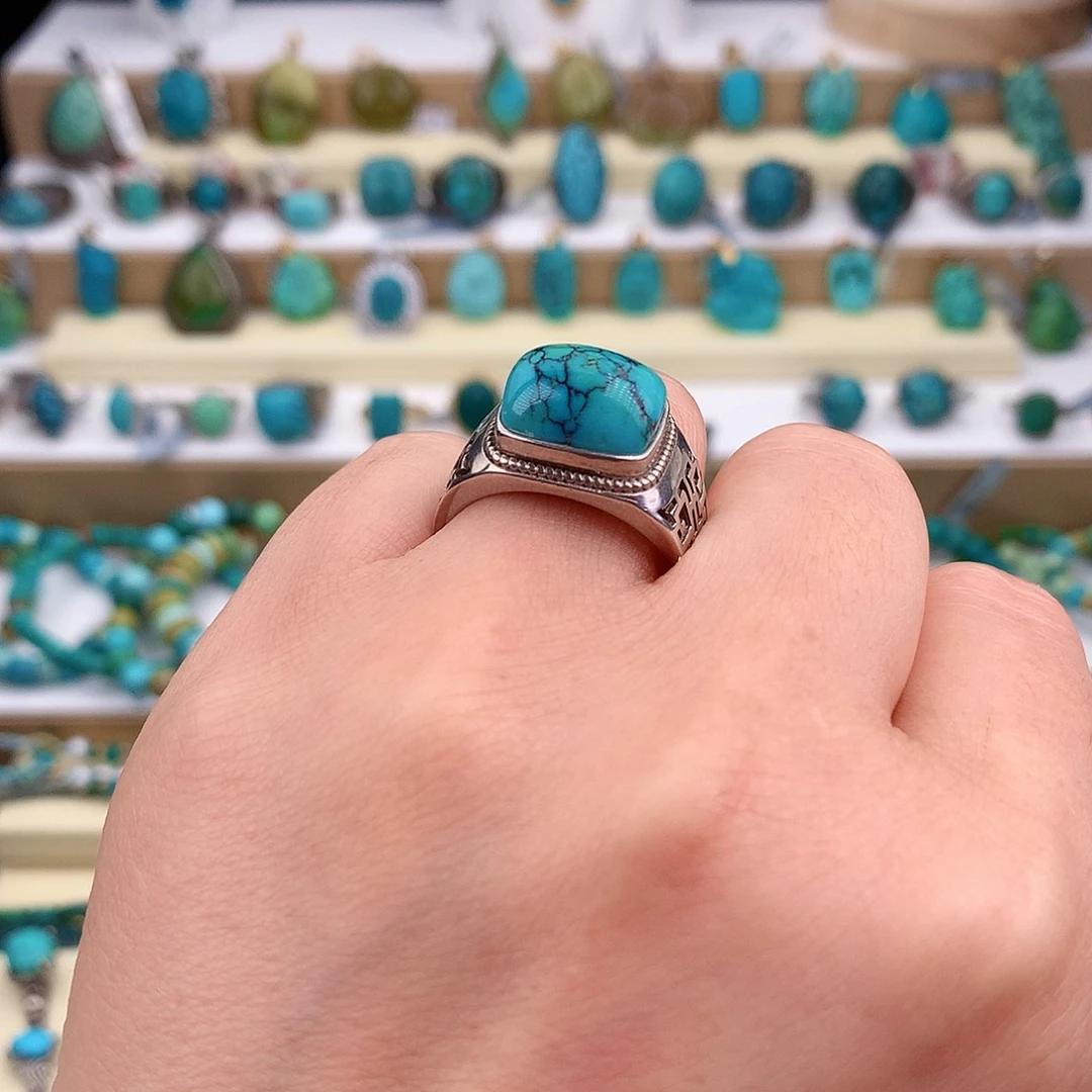 绿松石未镶嵌戒指