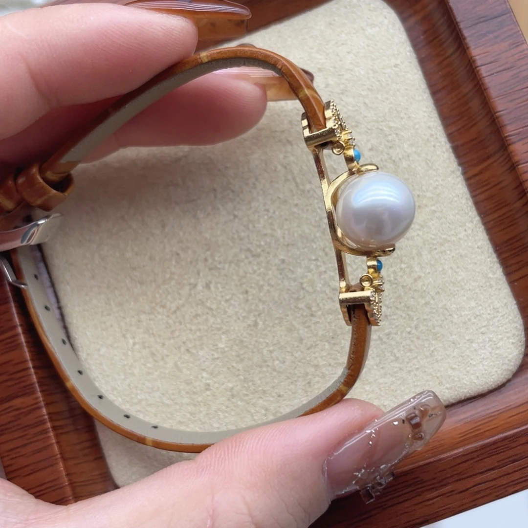 淡水珍珠银S925镶嵌手链Y34