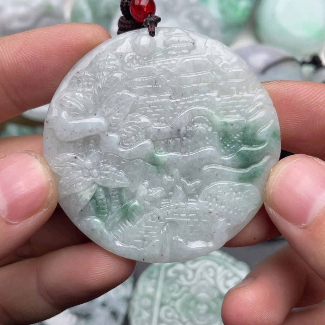 翡翠未镶嵌吊坠(不含链)