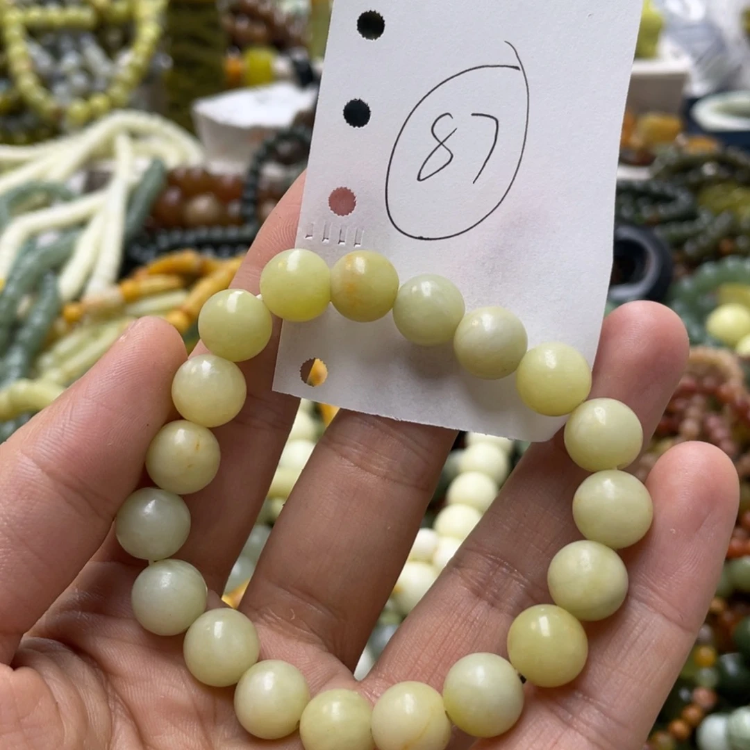 蛇纹石玉手链未镶嵌