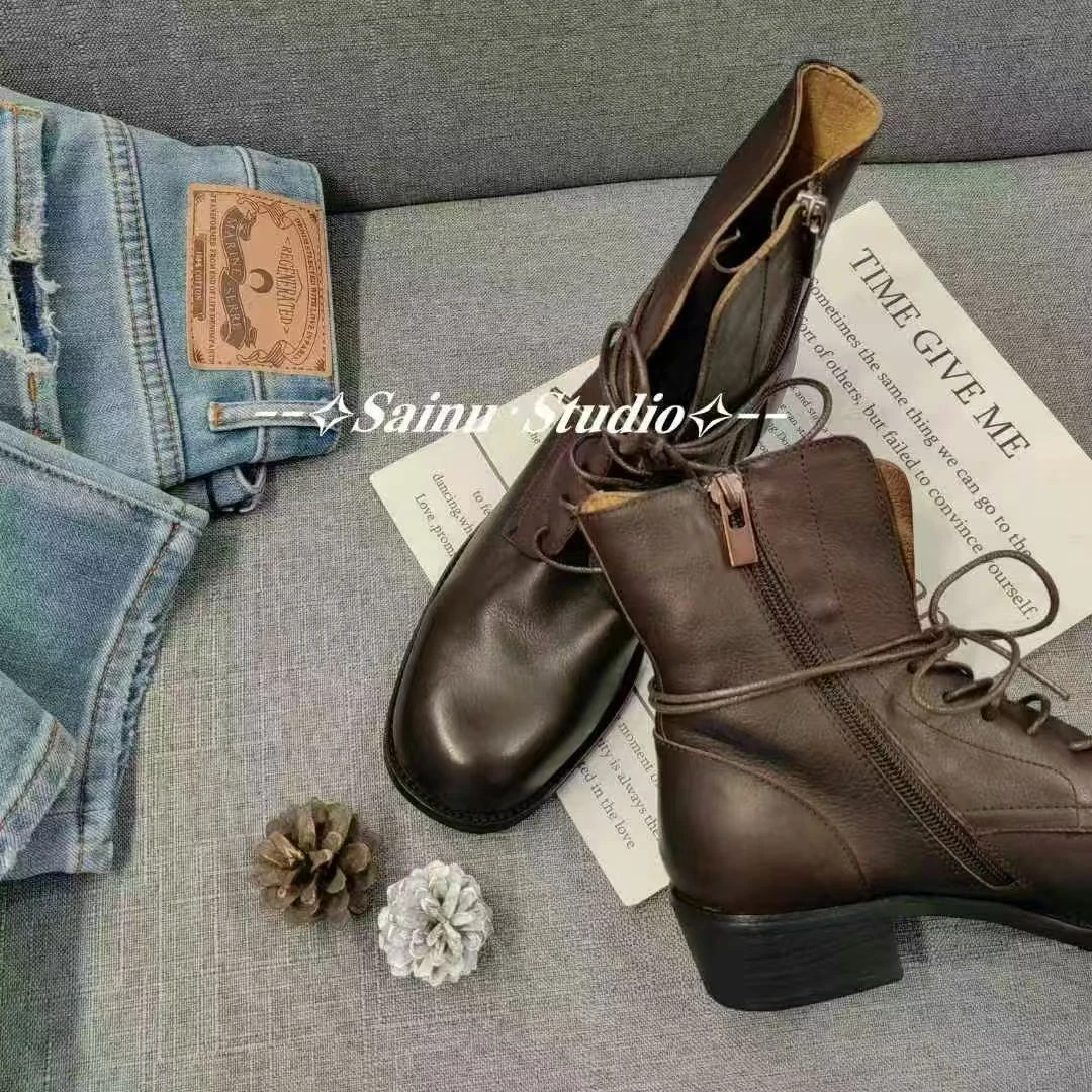 【赛努优品专属】里外真皮，软底牛皮