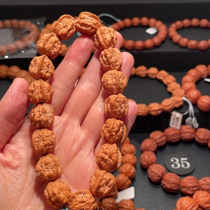 骑***狼文玩核桃手串嵩山小金蝉1.6