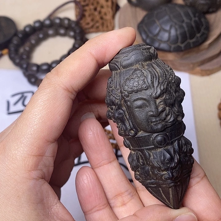 飞***n手串/手链檀香木老山檀香阴沉大杵杵把件