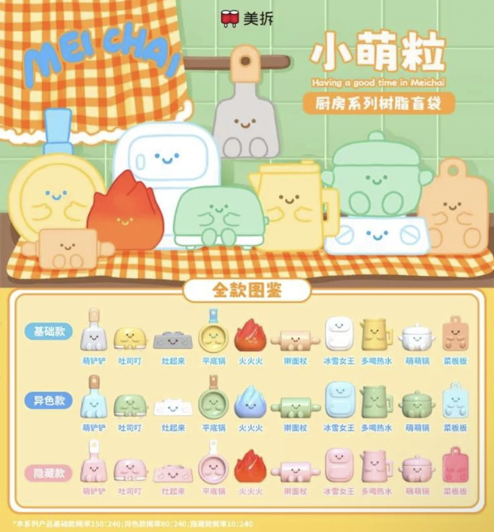 「代拆」美拆新品小萌粒厨房系列盲袋