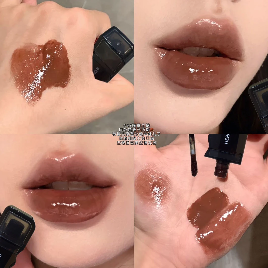棕调~专属秋冬的氛围感唇釉厚涂清泠苦咖低电和废土风口棕嘟嘟唇