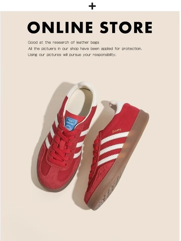 【增高5cm】德训鞋真皮牛皮软底运动板鞋女厚底复古阿甘鞋爆款