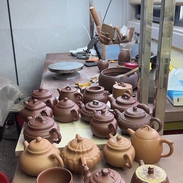长***皮茶壶紫砂福利价黄龙源底槽清半手工制作