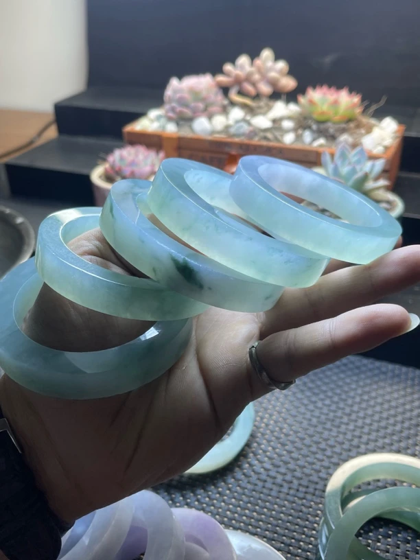 纯天然缅甸翡翠手镯定制链接