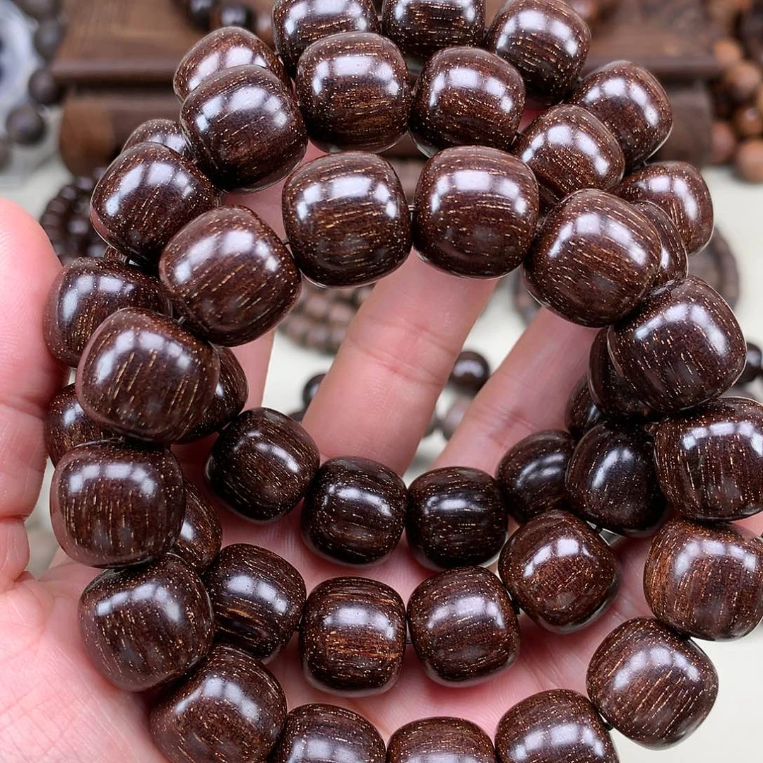 【闪购商品】贡木无事牌巴贡黑金黑虎珀流星雨15x16发其中一串