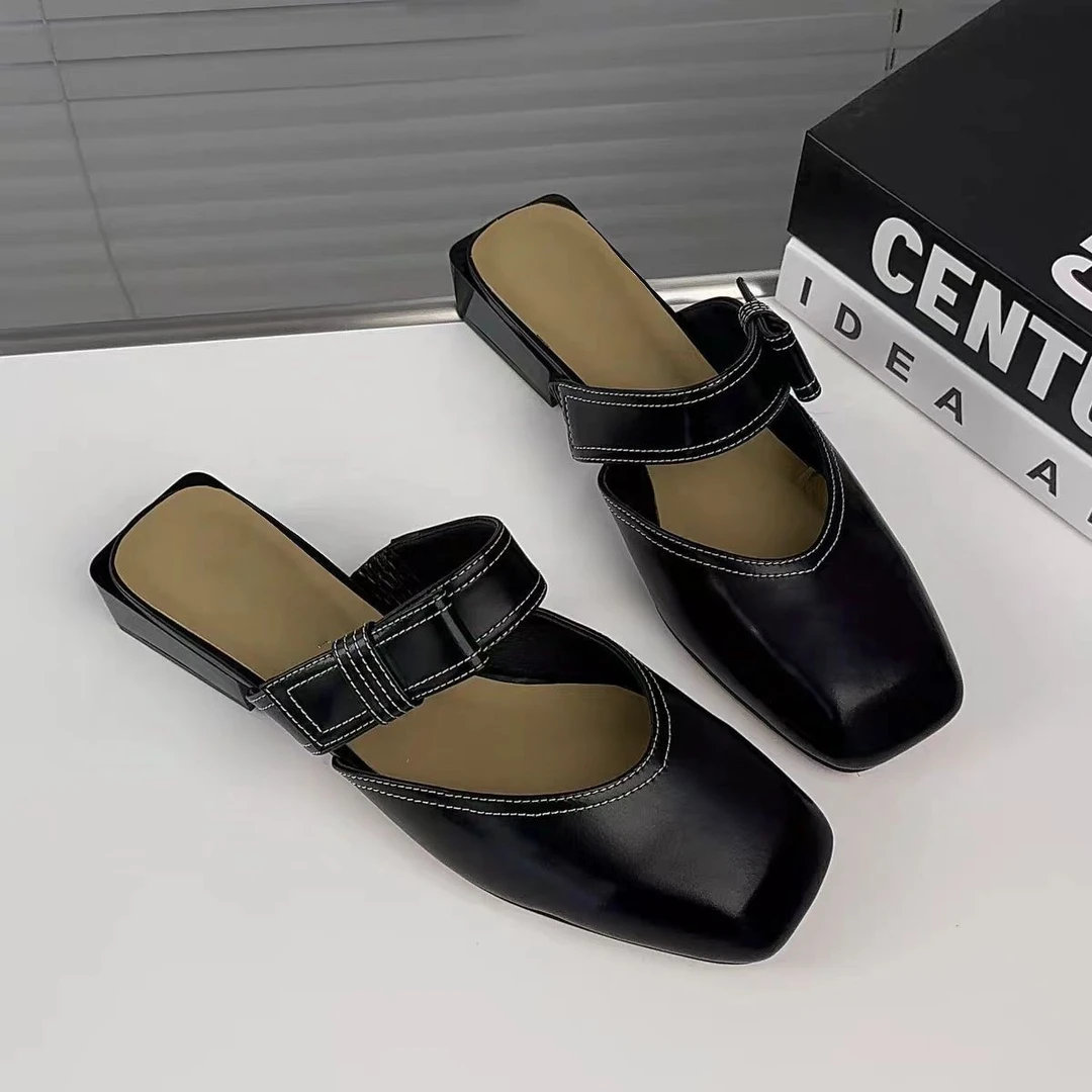 轻盈 59228黑色 真皮女鞋春秋《按编码去拍》百搭牛皮根鞋