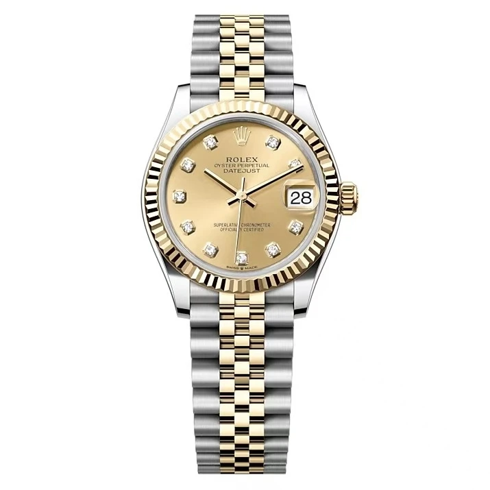 99新 Rolex/劳力士 日志型m278273-0026 金色31盘 机械女士单表