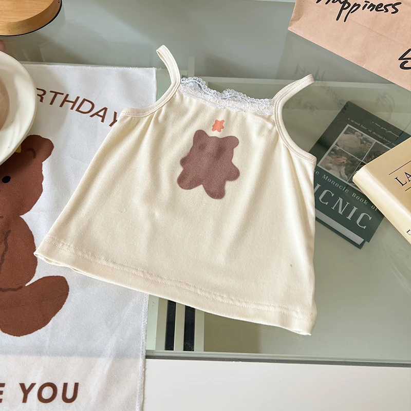 【现货】XY257693夏季新款儿童背心女童韩版吊带女宝夏装