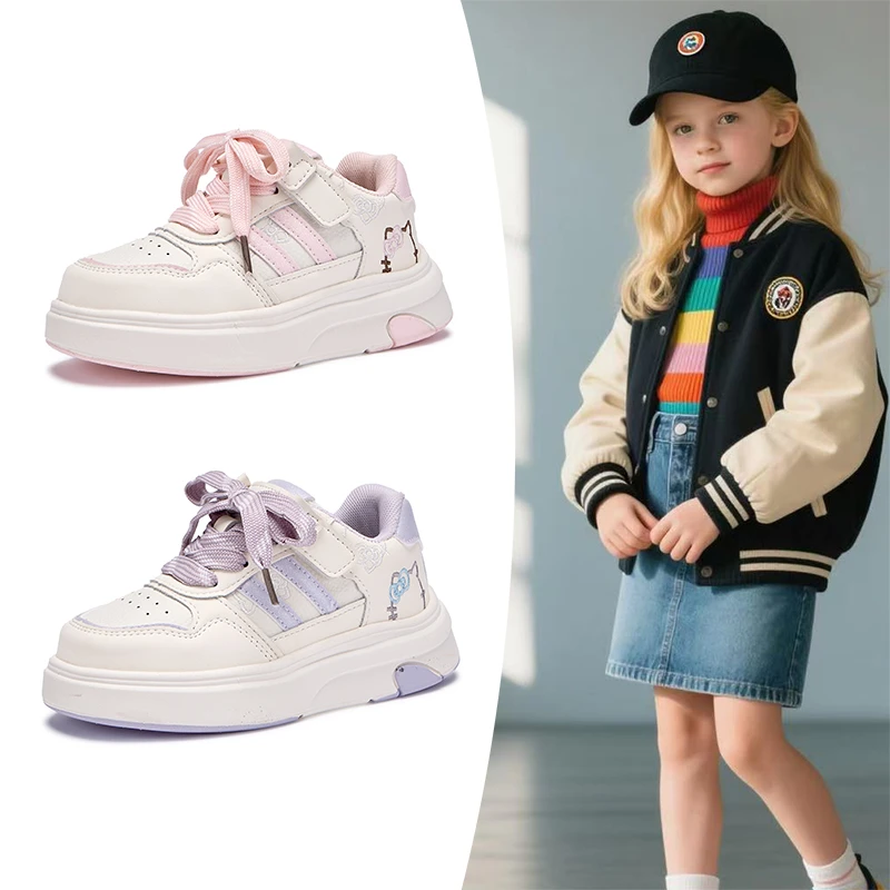 儿童鞋子2025秋冬女童运动鞋6-12岁女童小白鞋女童鞋子女童跑步鞋