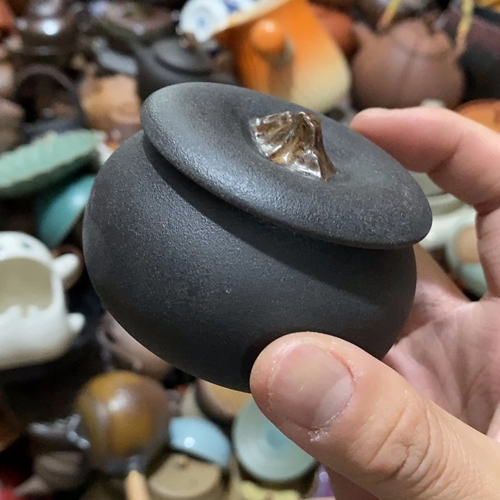 瓷片荷花的小尾巴都要