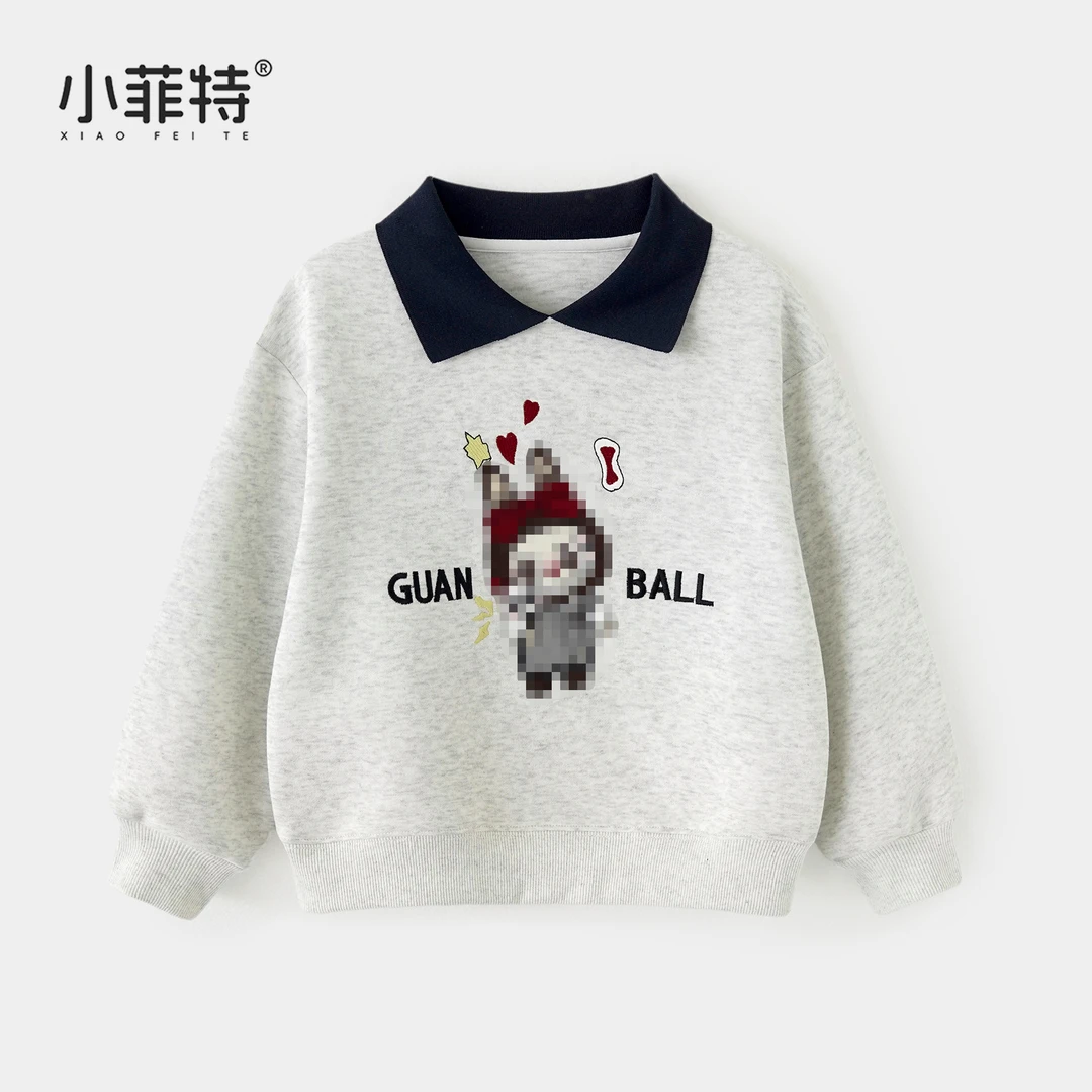 小菲特女童秋装新款卫衣中大童时尚卡通上衣儿童衣服BGYQ53201