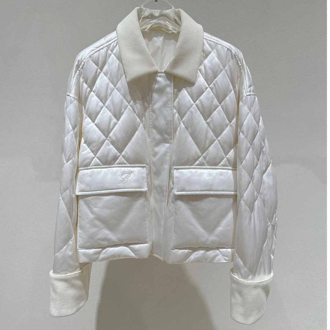 桑蚕丝气质鹅绒服E-8000