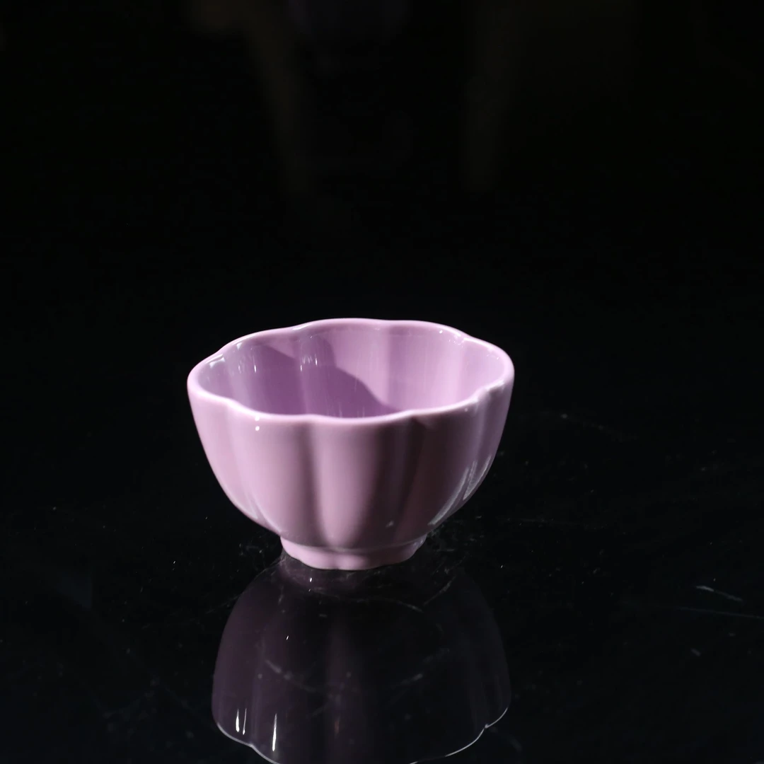 【宜景窑宝石系列】130cc贝壳杯主人杯原矿喝茶杯子
